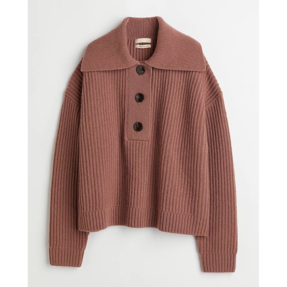 Polo Style Chunky Sweater